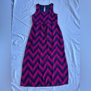 Indulge chevron print maxi dress Sz L